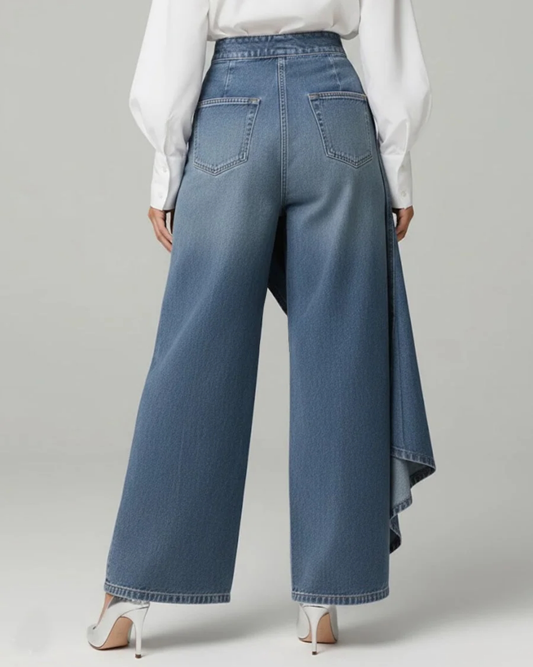 Audrey™ | Pantaloni in denim con nodo