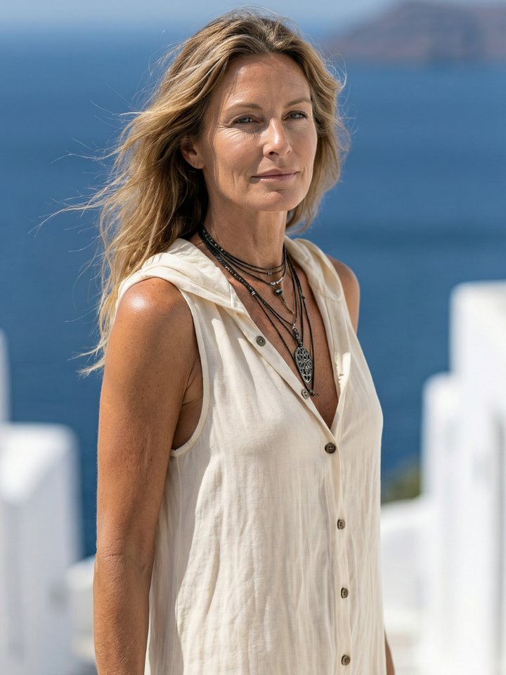 Marina | Abito maxi con maniche