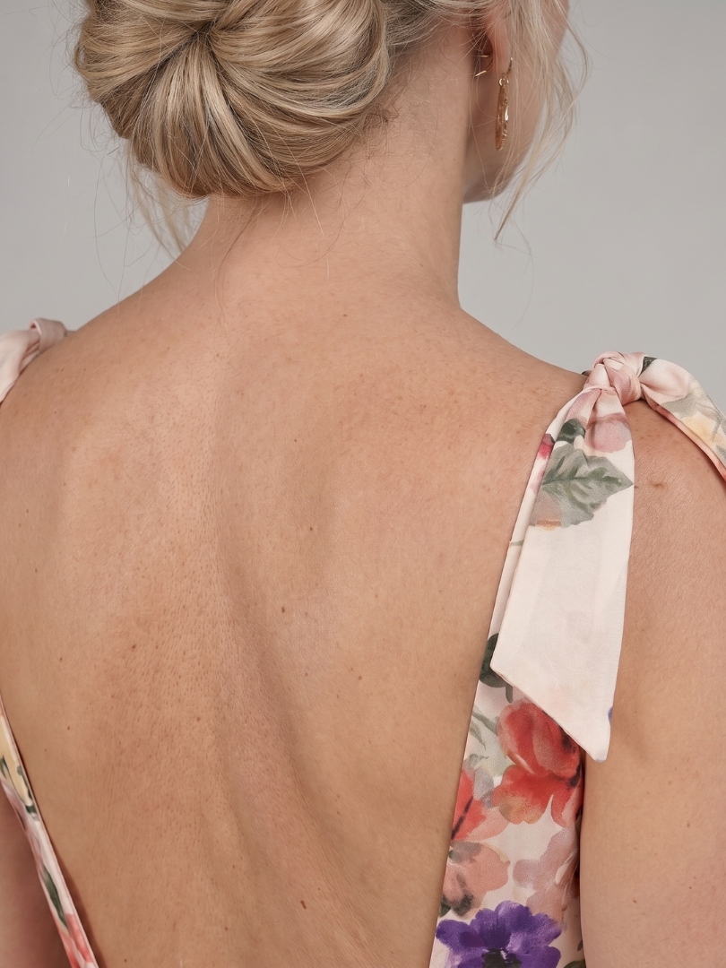 Elarose | Abito Maxy con Gonna Fluttuante senza Maniche