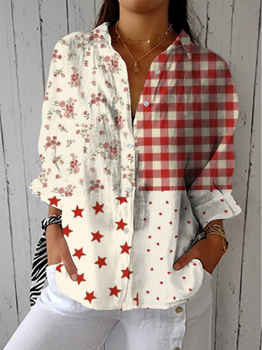 Ingrid – Blusa Artigianale con Stampa