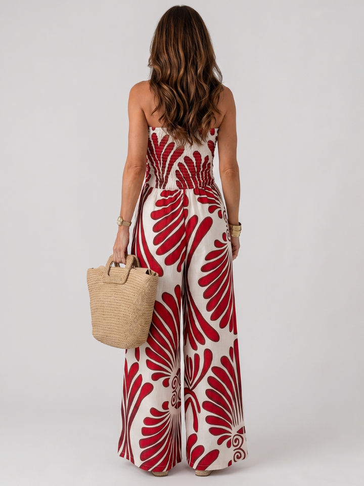 Dyman | Abito Maxi a Silhouette Fluttuante Senza Spalline