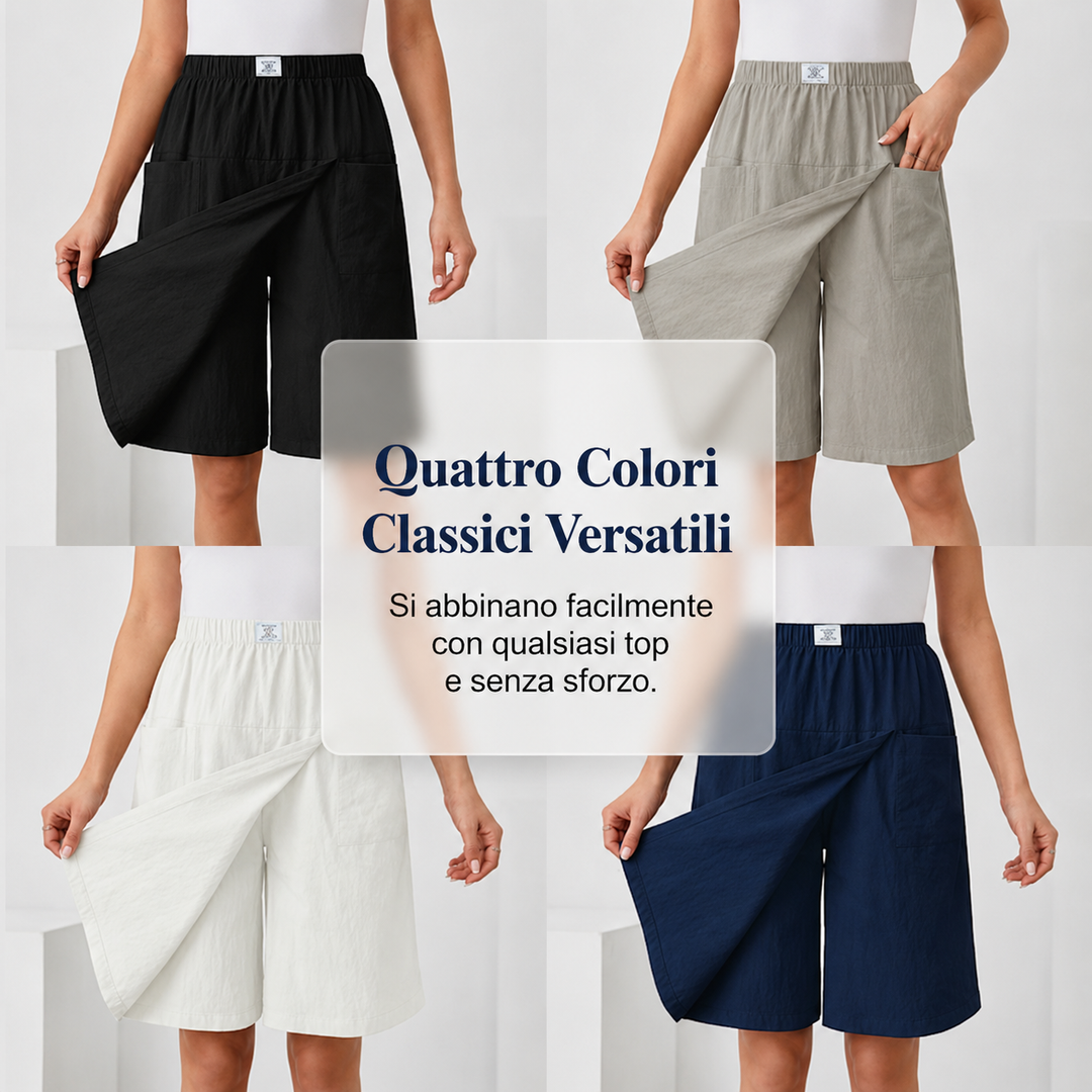 Libertine™ - Skort con vita elastica e tasche libertà attiva