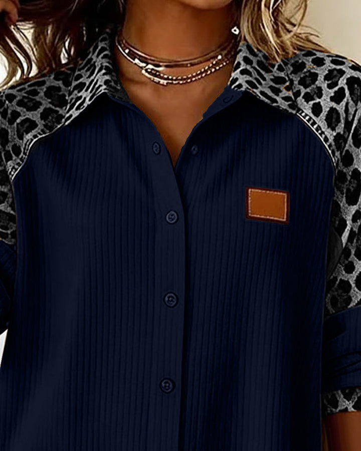 Jordana™ | Camicia Elegante con Stampa Leopardata