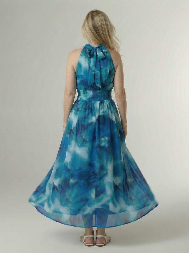 Sylin | Abito Midi con Scollo All'Americana