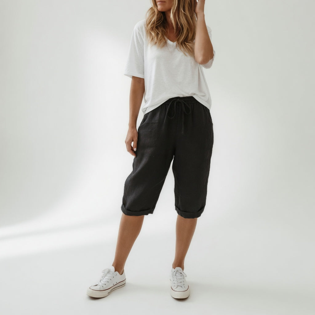 Fernande™ — Bermuda 100% cotone stile estivo casual