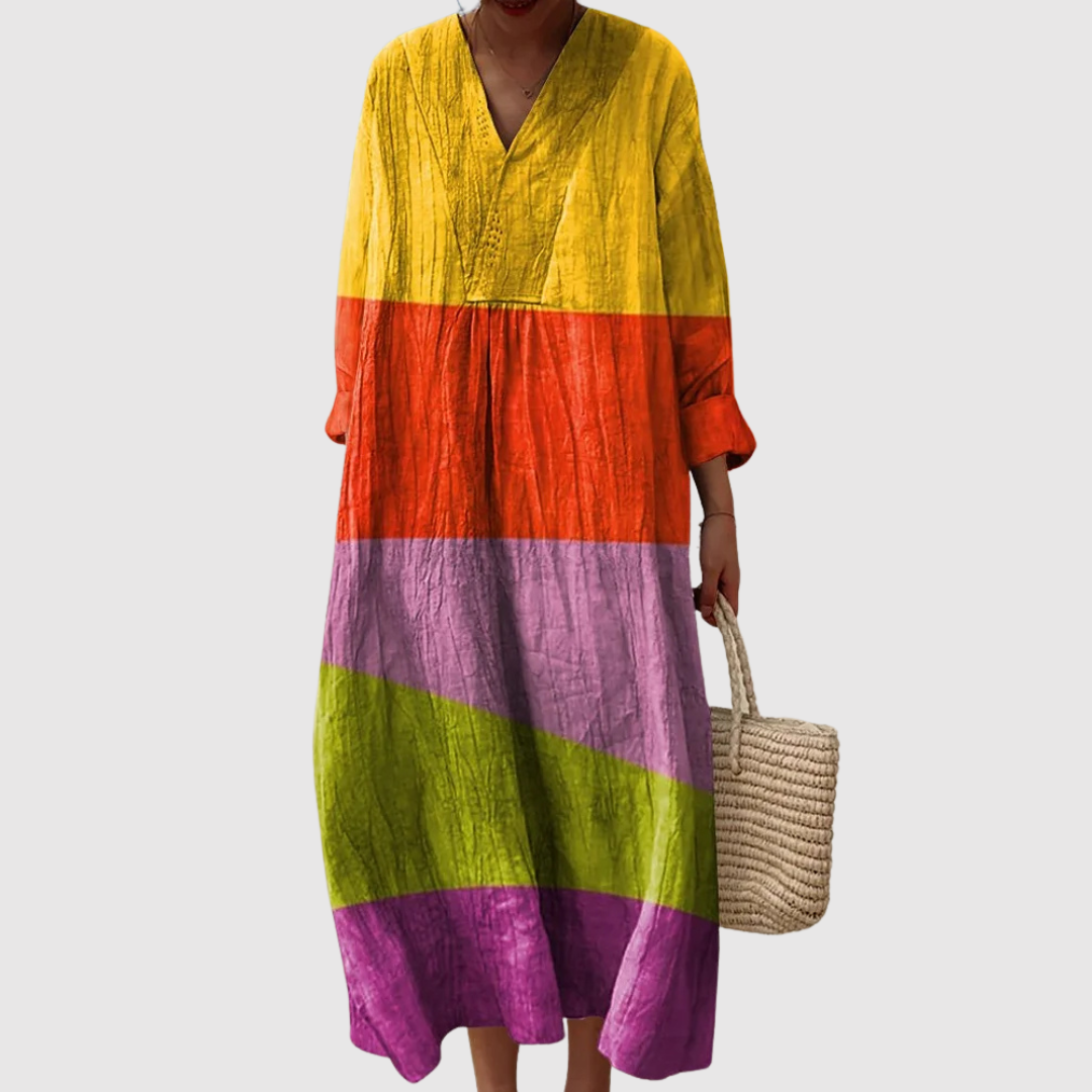 Gaia™ | Vestito in Lino Mediterraneo