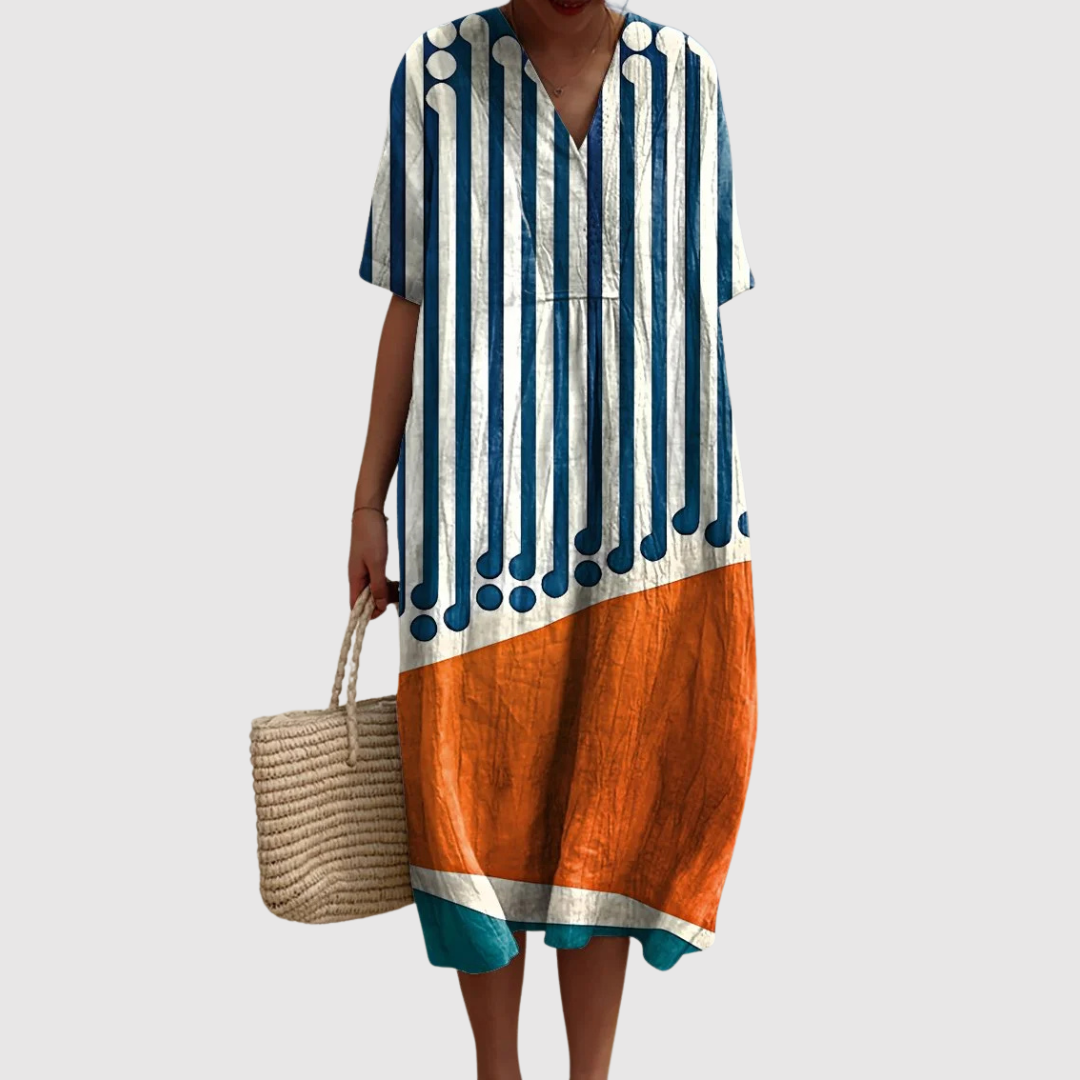Ofelia™ | Abito in Lino Mediterraneo