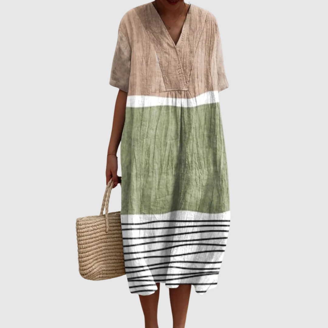 Sabrina™ | Abito in Lino Mediterraneo
