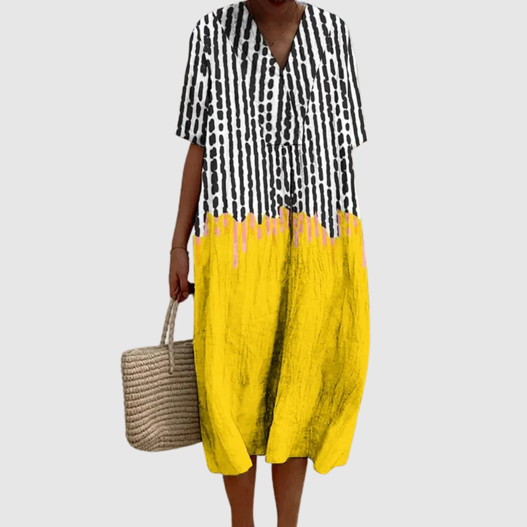 Benedetta™ | Vestito in Lino Mediterraneo