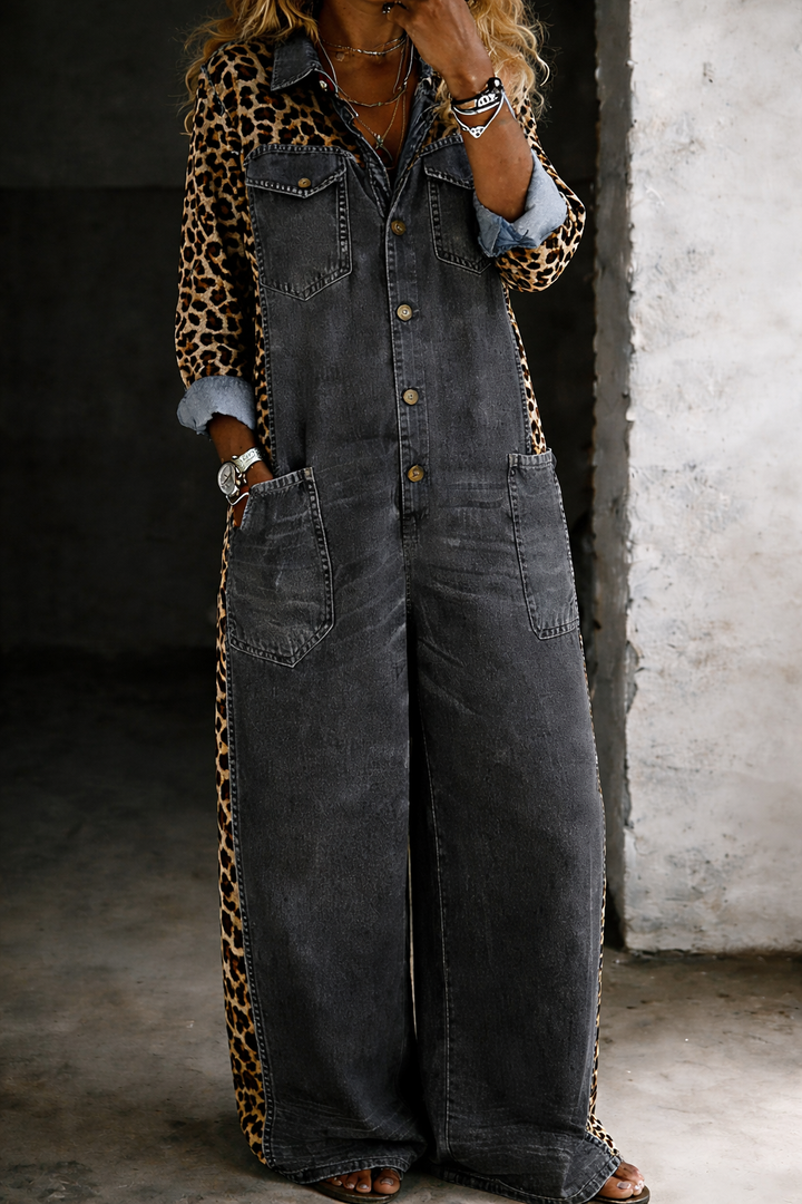 Amanda™ | Tuta camicia in denim
