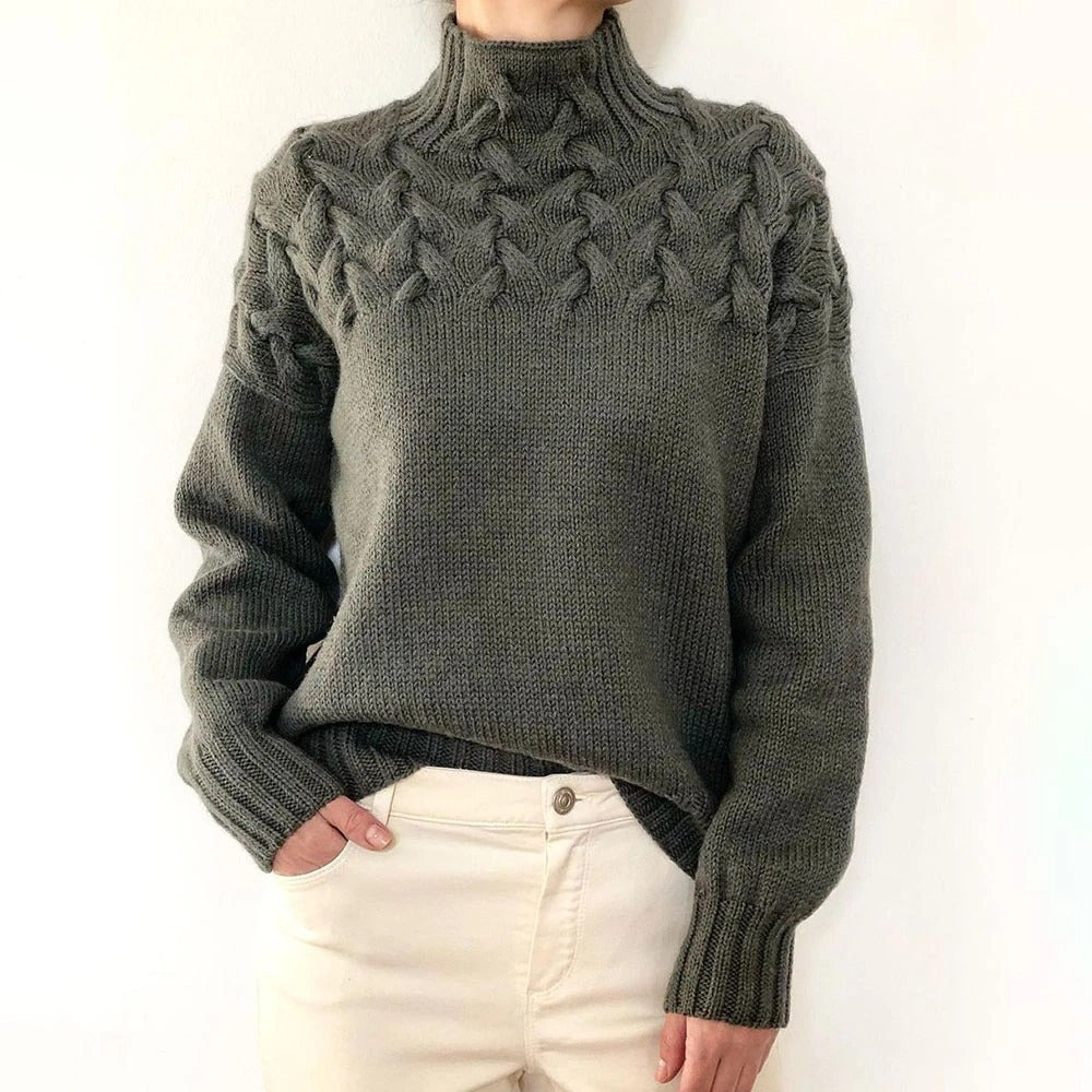 Loretta | Maglione Collo Alto Morbido e Accogliente