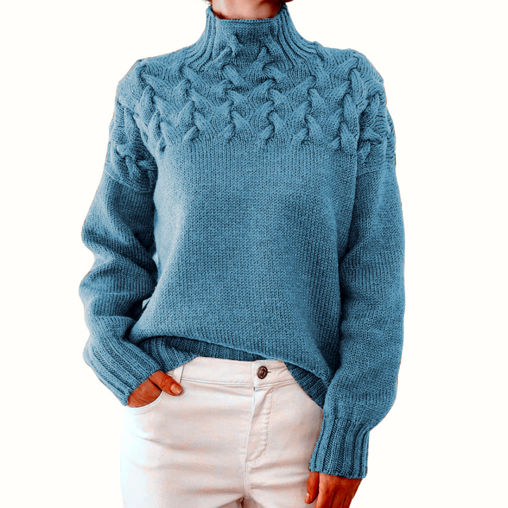 Loretta | Maglione Collo Alto Morbido e Accogliente
