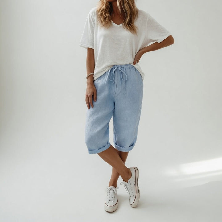 Fernande™ — Bermuda 100% cotone stile estivo casual
