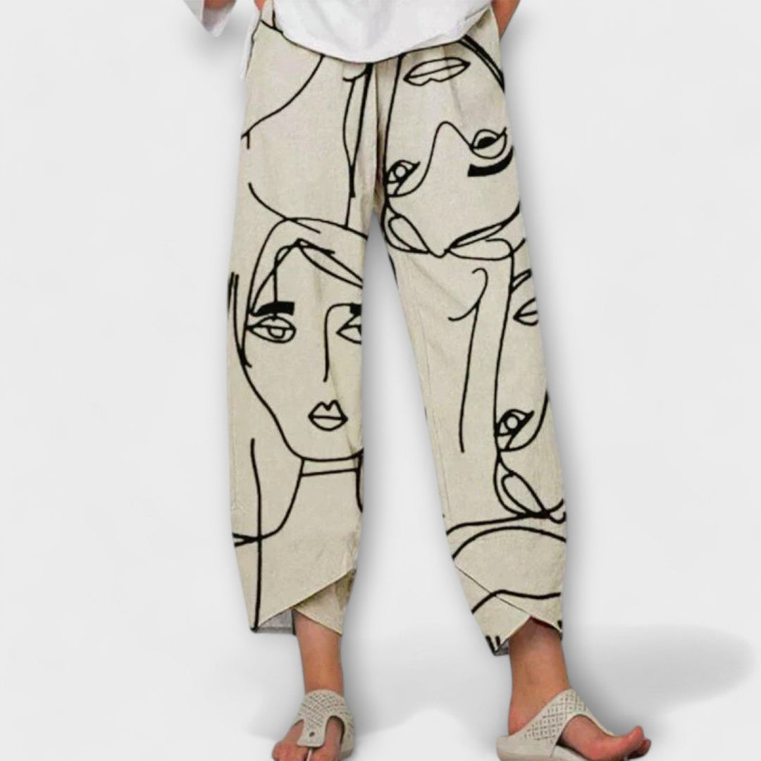 Nahia - Pantaloni in lino