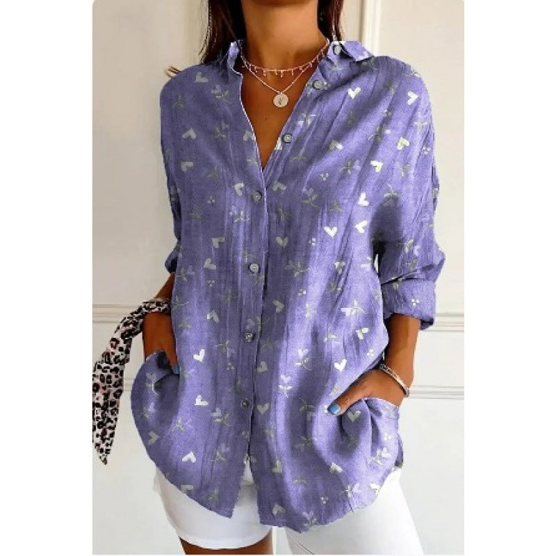 Elvira – Blusa Artigianale con Stampa