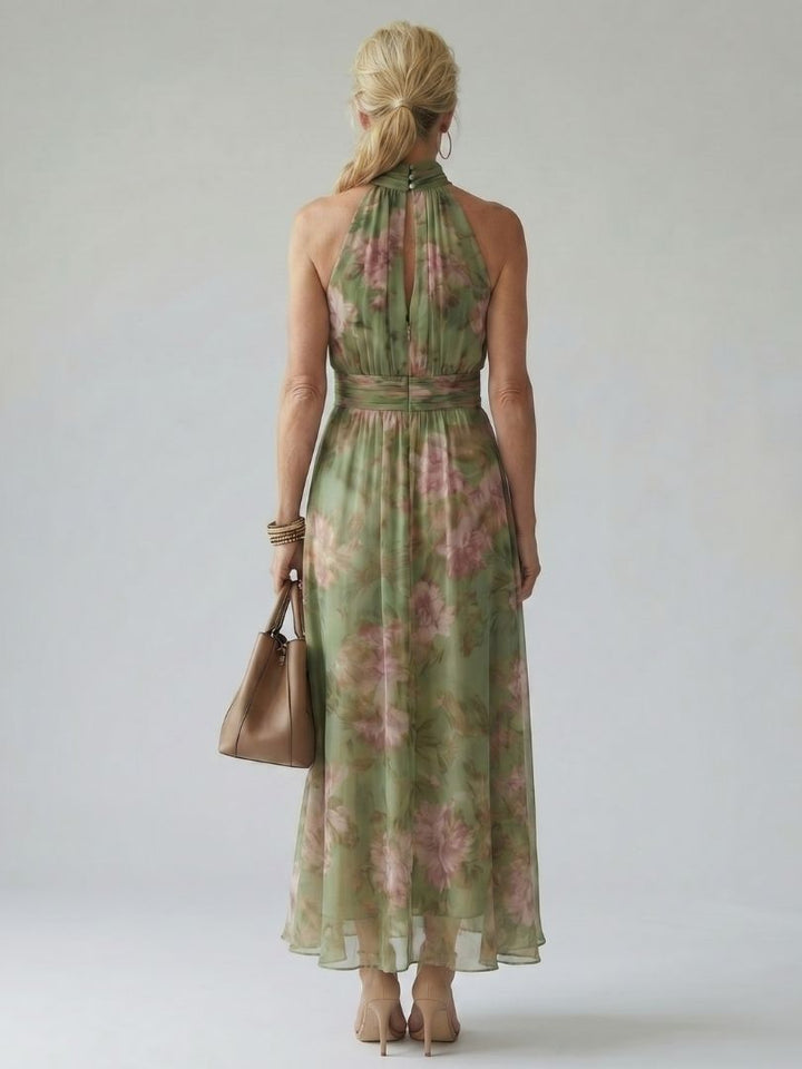 Mirelle | Abito Midi con Scollo All'Americana Arricciato