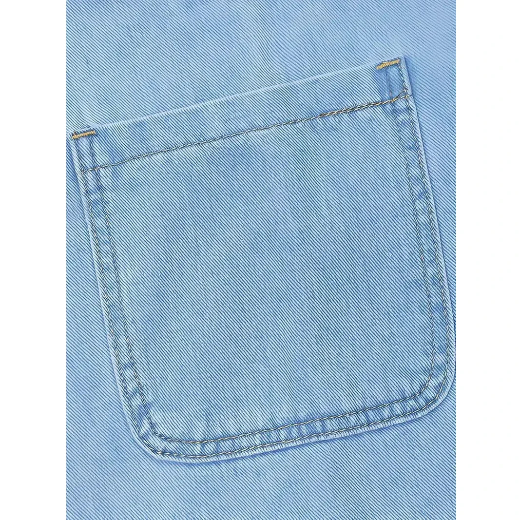 Saylor™ | Abito casual effetto denim