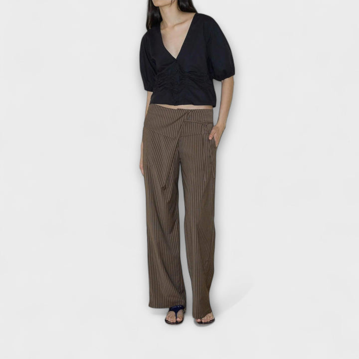 Julia - Pantaloni Pieghevoli a Righe