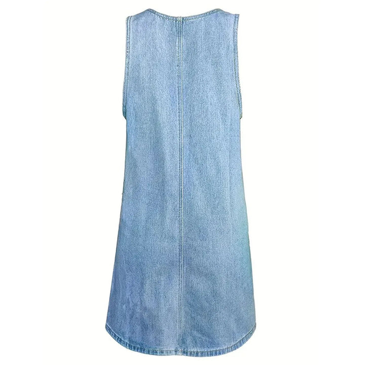 Saylor™ | Abito casual effetto denim