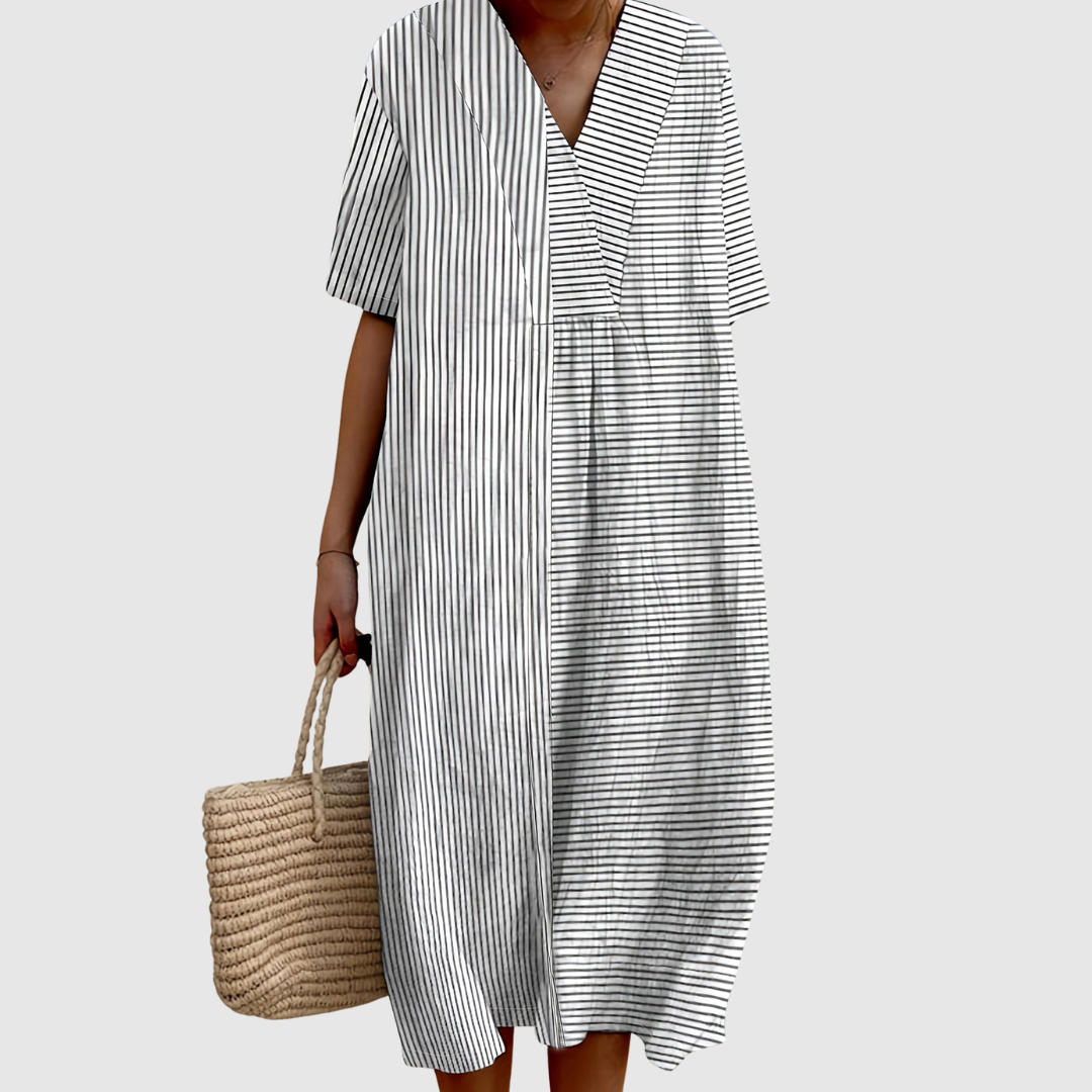 Camilla™ | Vestito in Lino Mediterraneo