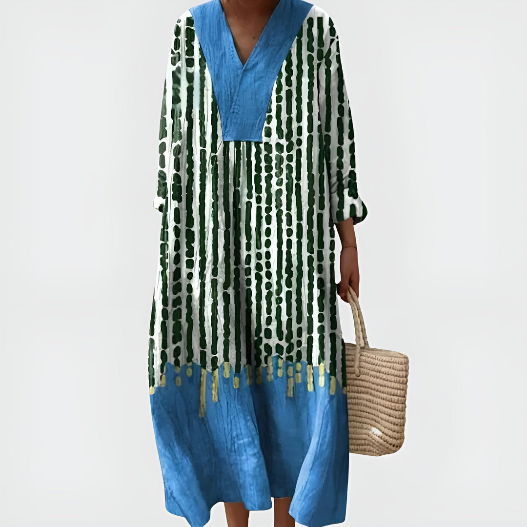 Donatella™ | Vestito in Lino Mediterraneo