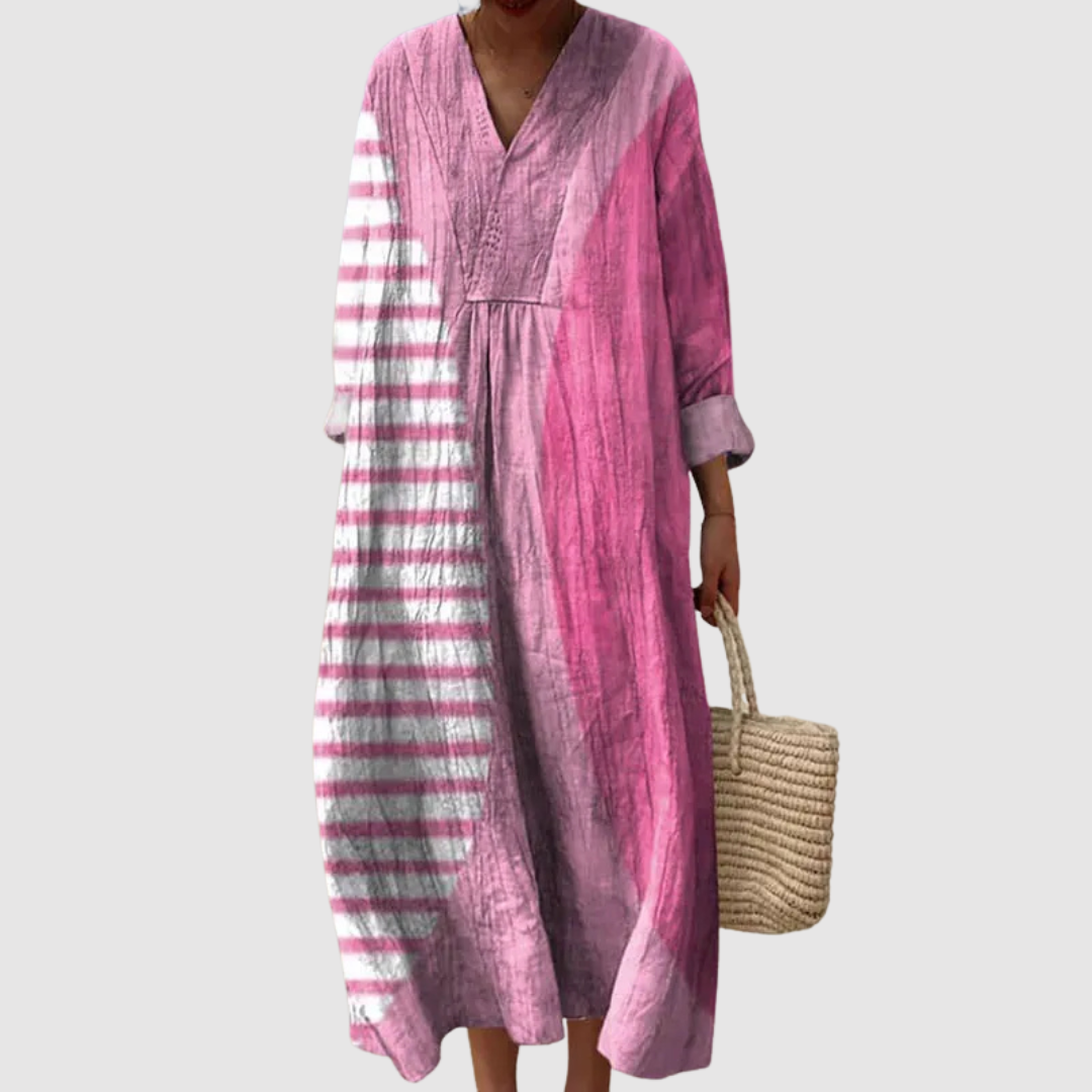 Emilia™ | Vestito in Lino Mediterraneo