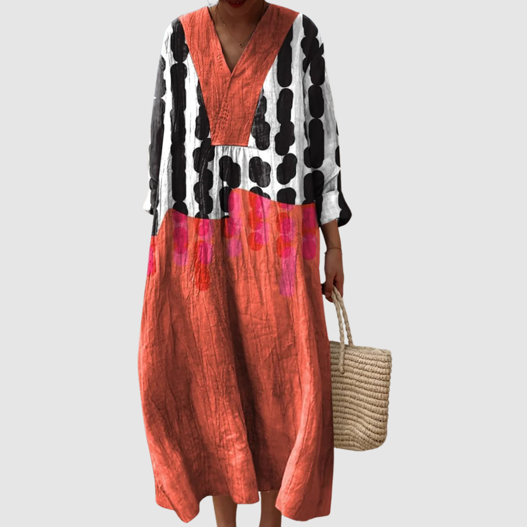 Federica™ | Vestito in Lino Mediterraneo