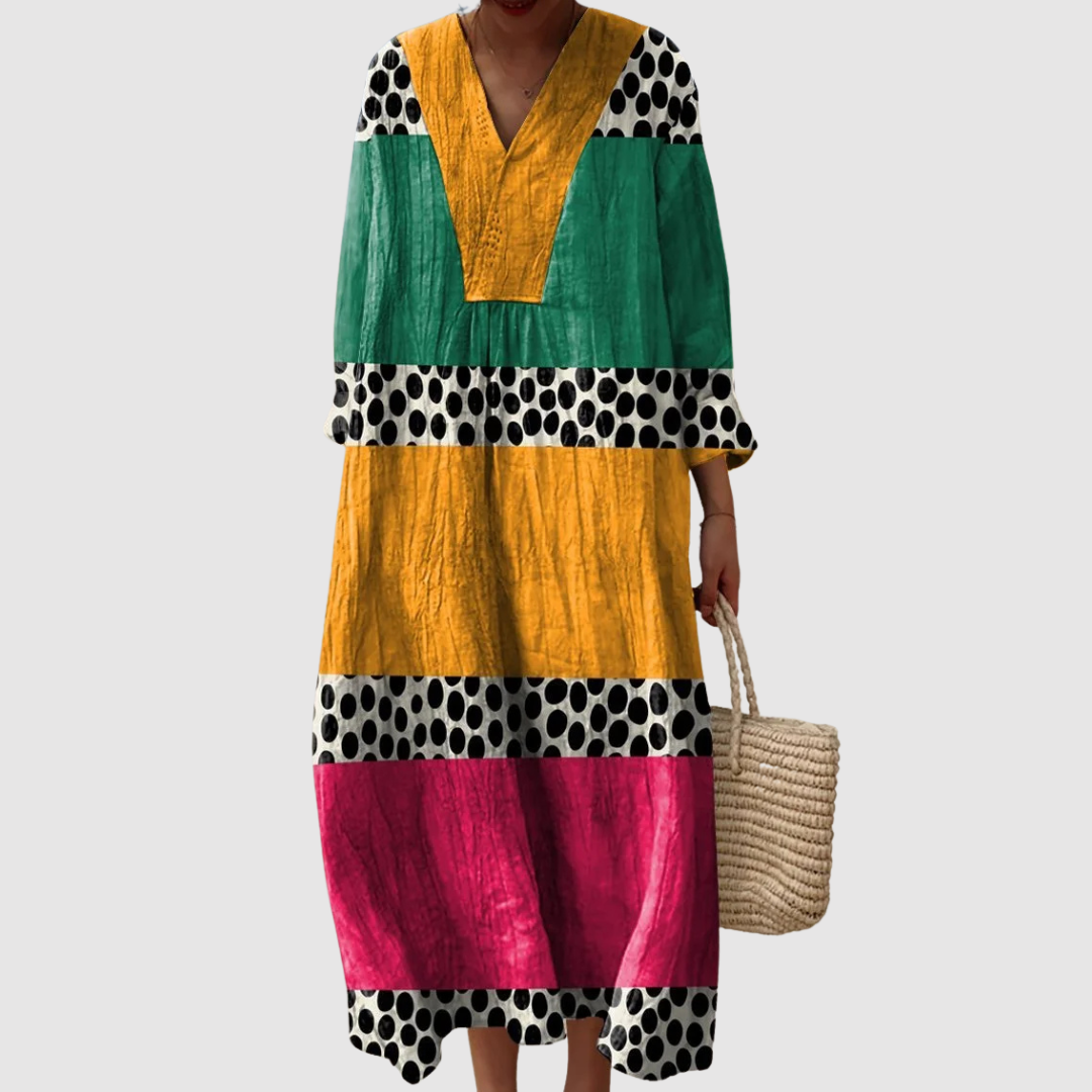 Paolina™ | Vestito in Lino Mediterraneo