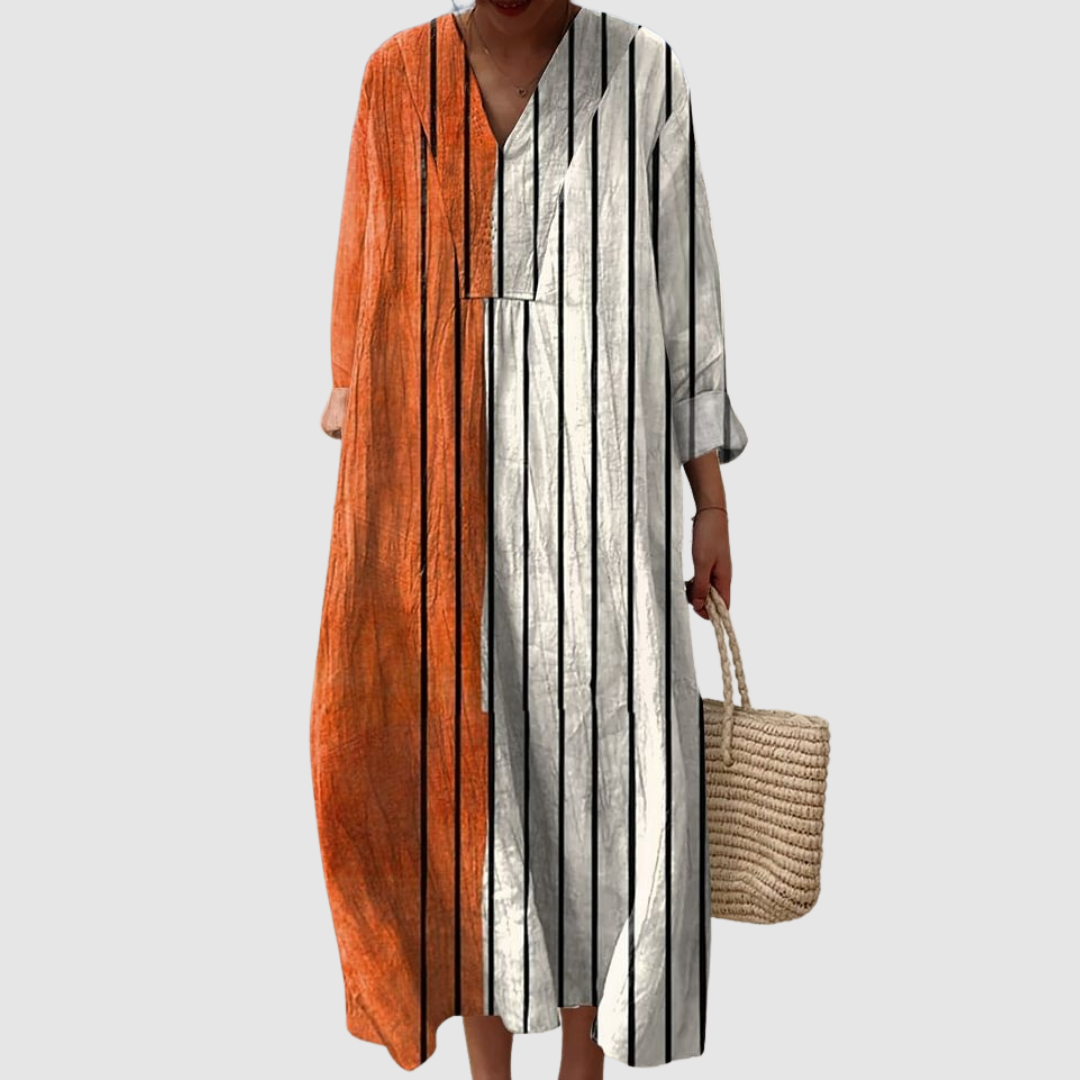 Francesca™ | Vestito in Lino Mediterraneo