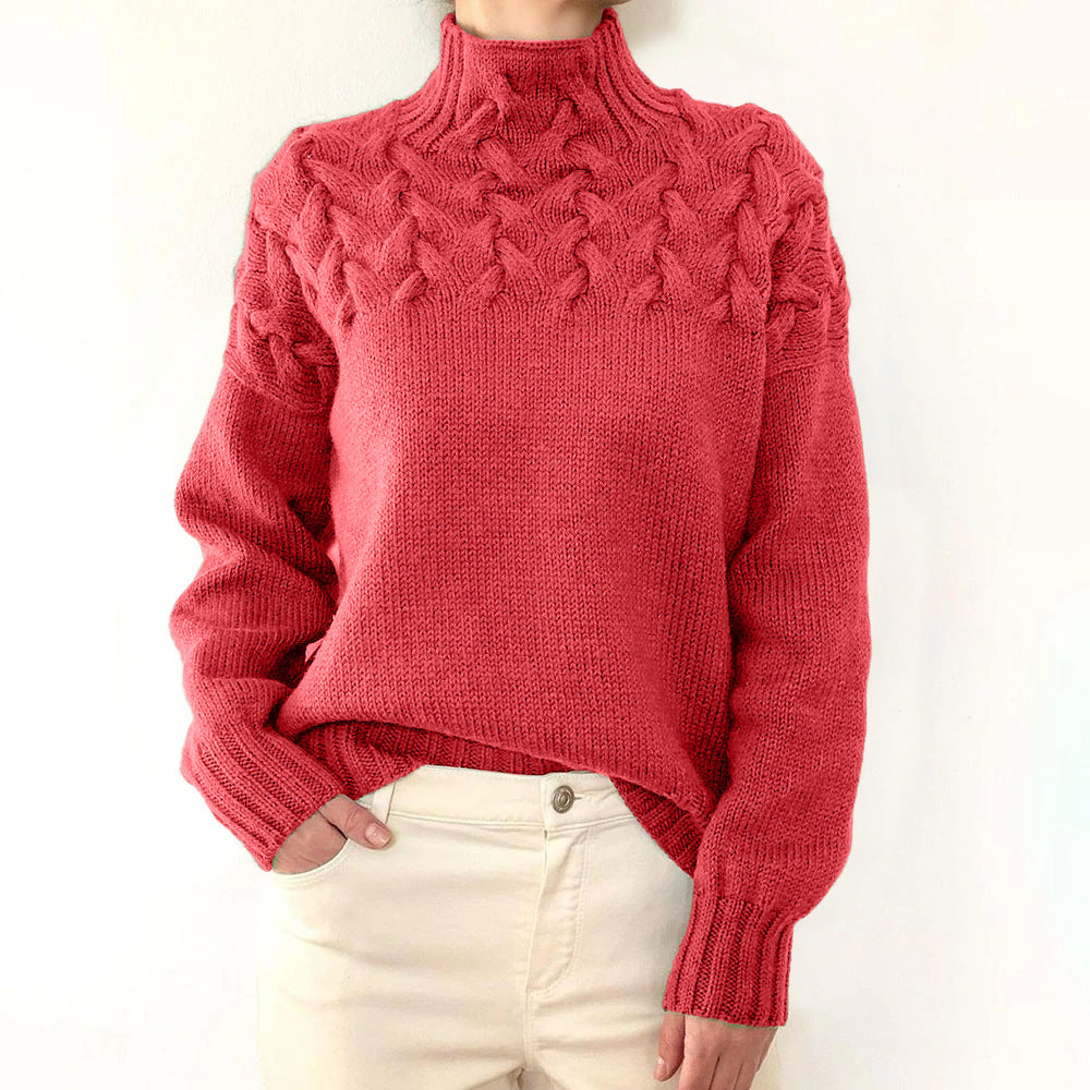 Loretta | Maglione Collo Alto Morbido e Accogliente