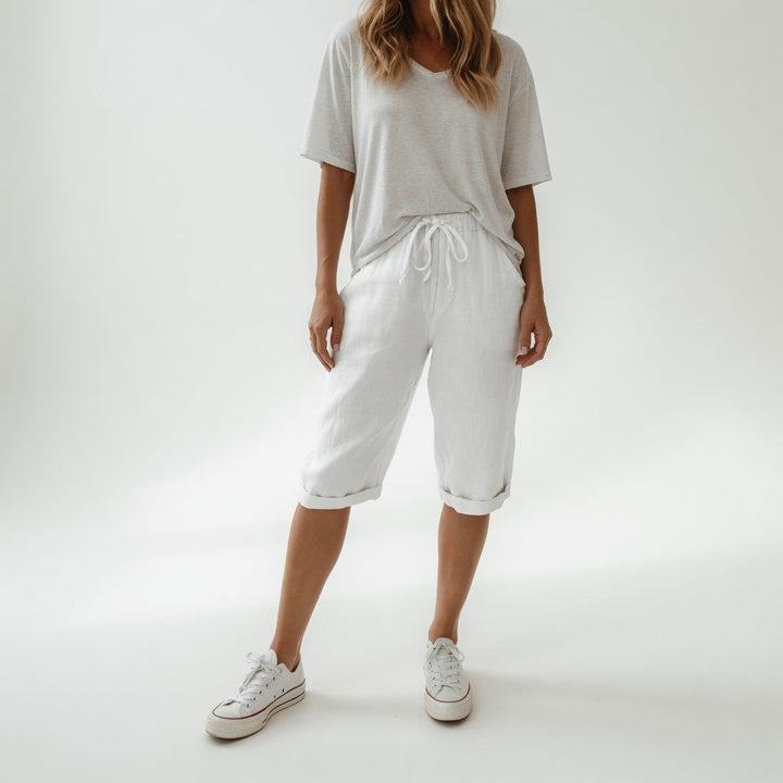 Fernande™ — Bermuda 100% cotone stile estivo casual