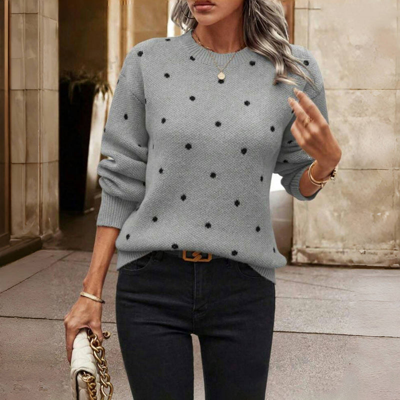 Clara | Maglione a Maglia con Piccole Pois