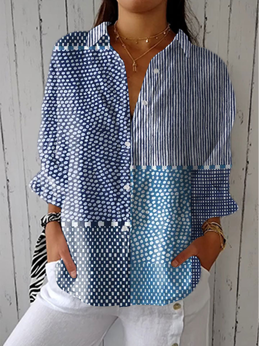 Camilla – Blusa Artigianale con Stampa