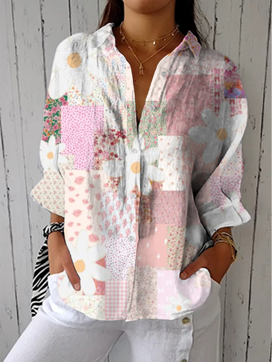 Vittoria – Blusa Artigianale con Stampa