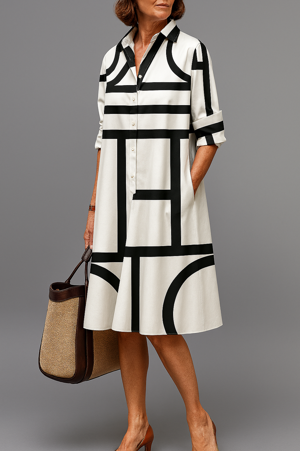 Elena | Abito Midi Elegante