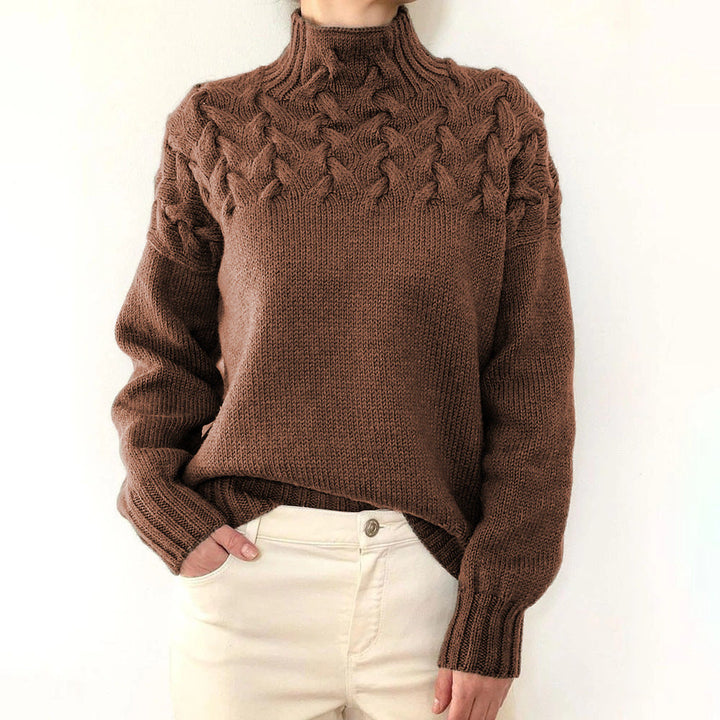 Loretta | Maglione Collo Alto Morbido e Accogliente