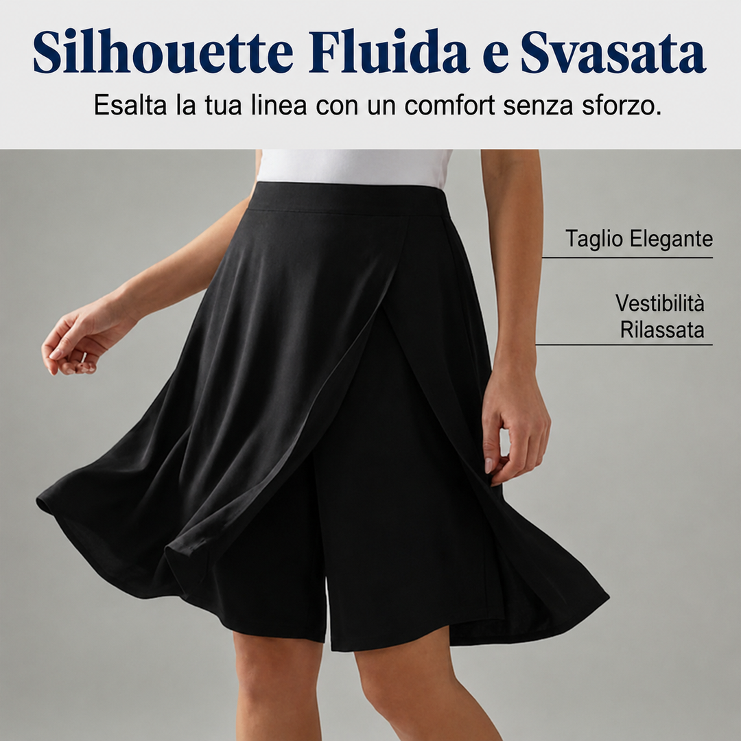 Libertine™ - Skort con vita elastica e tasche libertà attiva