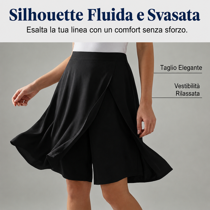 Libertine™ - Skort con vita elastica e tasche libertà attiva
