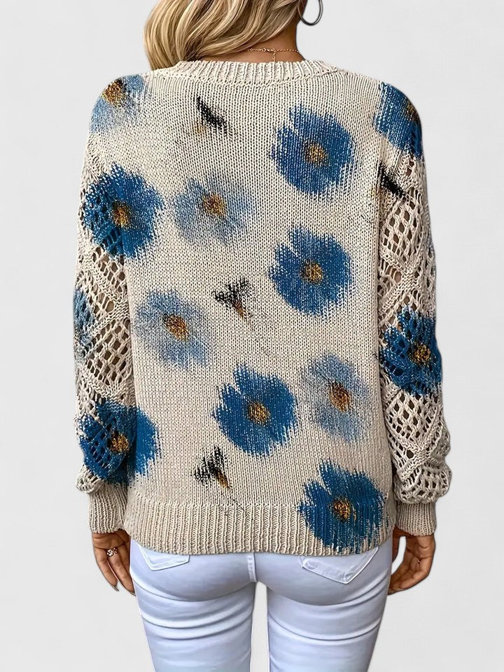 Aurélie | Maglione Elegante con Stampa Floreale