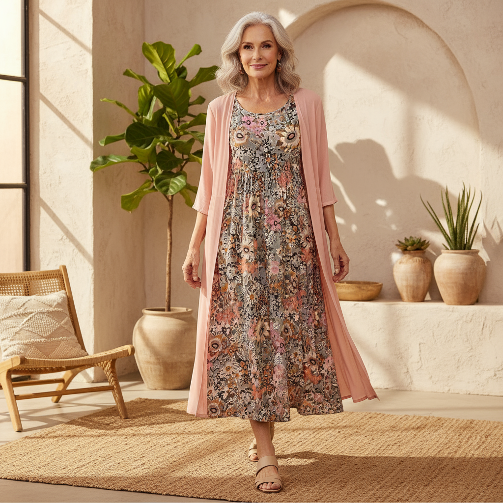 Elisa – Vestito boho floreale