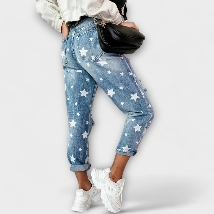 Estari – Jeans rilassati con stampa di stelle