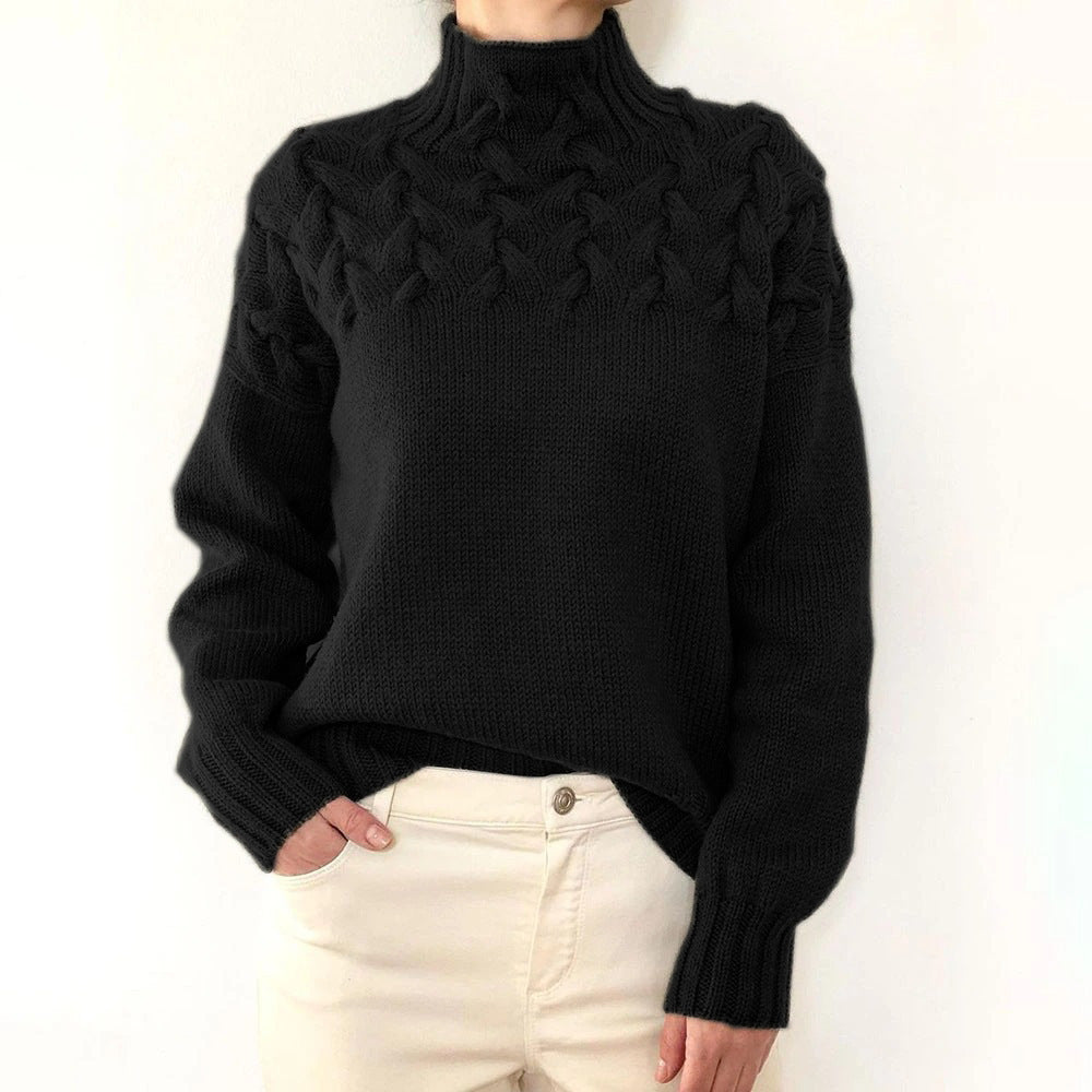Loretta | Maglione Collo Alto Morbido e Accogliente
